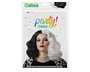Peluca Larga Fantasía Ondulada Bicolor Blanco y Negro 130 gr