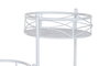 DKD Home Decor Macetero Terraza y Jardín Blanco Hierro con Hojas 23 x 23 x 102 cm