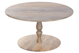DKD Home Decor Mesa Redonda Comedor Romantico Marron 120 x 76 x 120 cm