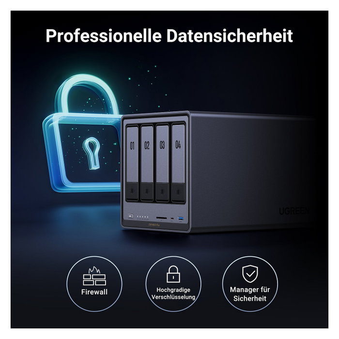 UGREEN DXP4800 Plus NAS de 4 bahías, Intel Pentium 8505, 8 GB RAM UGREEN DXP4800 Plus NAS de 4 bahías, Intel Pentium 8505, 8 GB RAM
