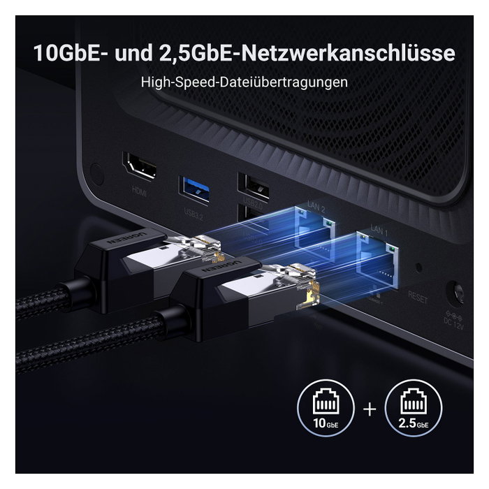 UGREEN DXP4800 Plus NAS de 4 bahías, Intel Pentium 8505, 8 GB RAM UGREEN DXP4800 Plus NAS de 4 bahías, Intel Pentium 8505, 8 GB RAM