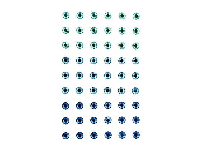 Imaginovo Pegatinas Gemas Verdes y Azules Brillantes con Relieve para Todas Superficies 190x105 mm