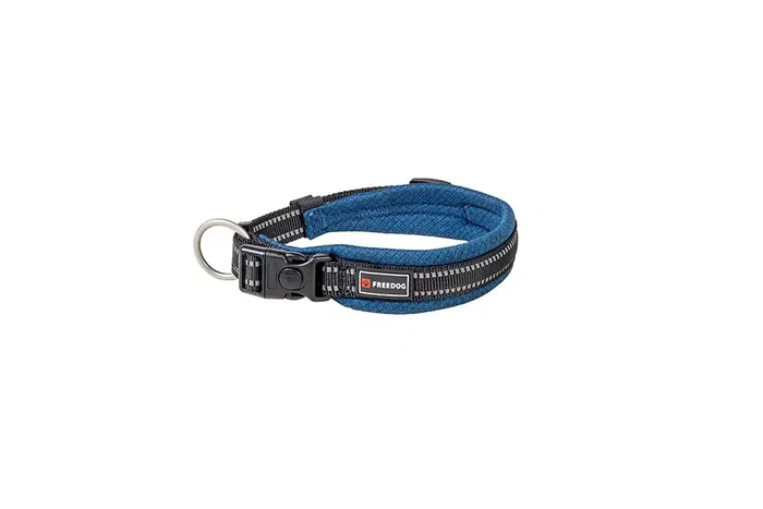 Freedog Collar Shiva Azul Marino Talla S 15 mm X 35-50 cm Freedog Collar Shiva Azul Marino Talla S 15 mm X 35-50 cm