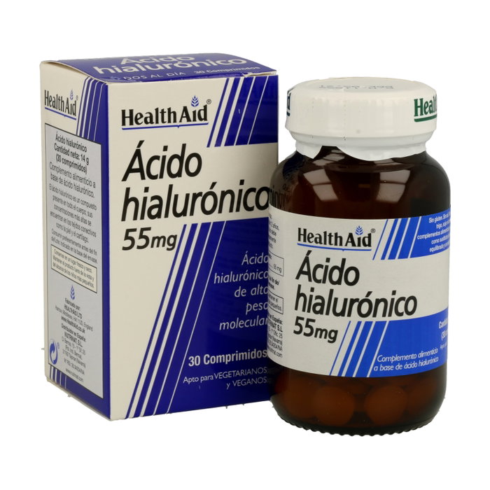 Health Aid Ácido Hialurónico 55mg 30 comprimidos Health Aid Ácido Hialurónico 55mg 30 comprimidos