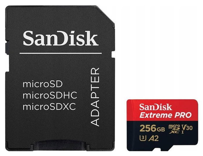 SanDisk Extreme PRO 256 GB microSDXC UHS-I A2 V30