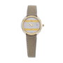 Tetra Reloj Tetra 106-1 con correa de piel marrón