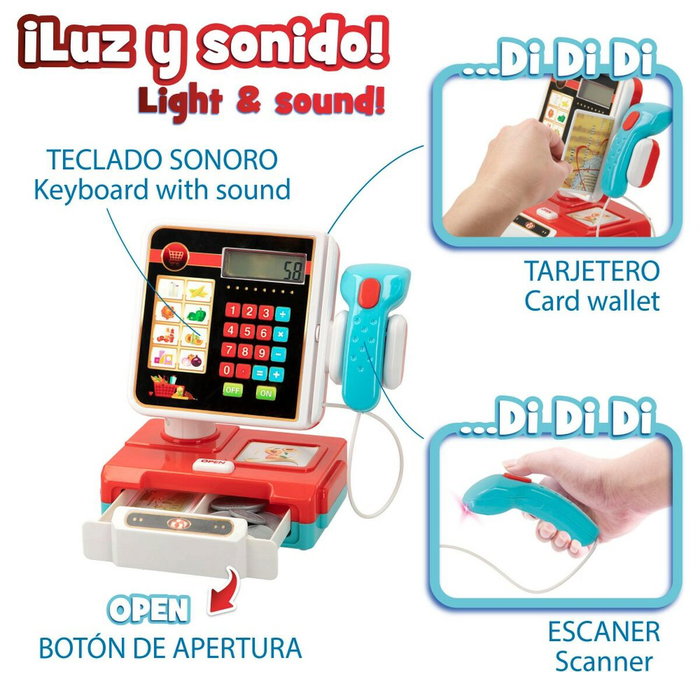 Caja Registradora de Juguete Colorbaby My Home 17 Piezas 18 x 19 x 11 cm 6 Unidades