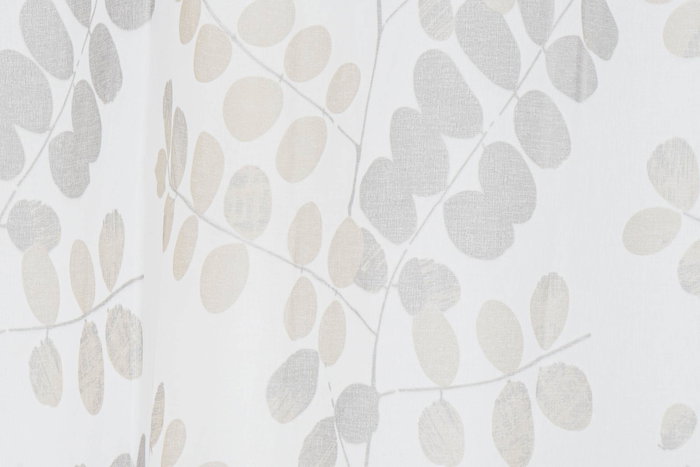 Cortina DKD Home Decor Visillo Hojas Marron Claro Blanco 270 x 140 cm (2 Unidades) Poliester Cortina DKD Home Decor Visillo Hojas Marron Claro Blanco 270 x 140 cm (2 Unidades) Poliester