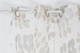 Cortina DKD Home Decor Visillo Hojas Marron Claro Blanco 270 x 140 cm (2 Unidades) Poliester