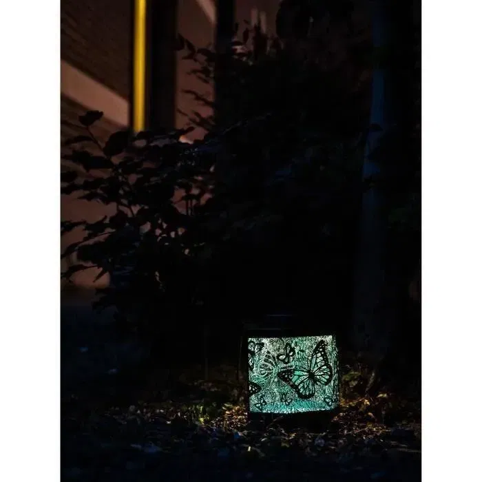 Garden Id Linterna Solar Papillon Ø13 h15 cm Autonomía 8 Horas Interruptor Pila AAA Recargable 70703578