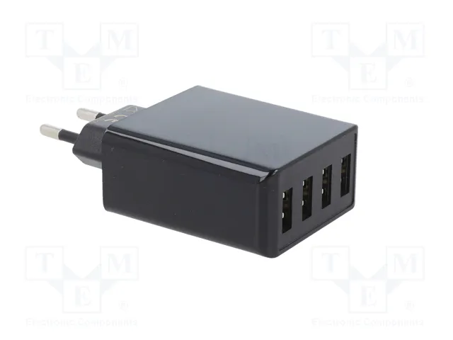 GOOBAY Cargador USB de 30W con 4 Puertos