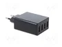 GOOBAY Cargador USB de 30W con 4 Puertos