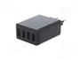 GOOBAY Cargador USB de 30W con 4 Puertos