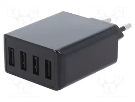 GOOBAY Cargador USB de 30W con 4 Puertos