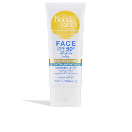 Bondi Sands Loción Facial Hidratante con Color SPF 50+ Protector Solar Sin Fragancia 75 ml
