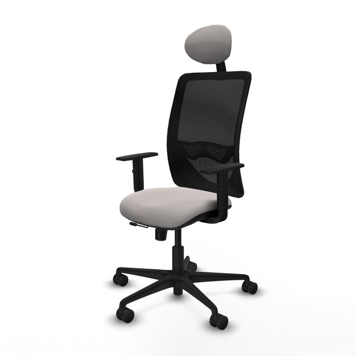 PIQUERAS Y CRESPO Silla de oficina Zulema con mecanismo Sincro/Traslack Blanco/Negro PIQUERAS Y CRESPO Silla de oficina Zulema con mecanismo Sincro/Traslack Blanco/Negro