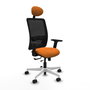 PIQUERAS Y CRESPO Silla de oficina Zulema Naranja y Negro