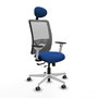 PIQUERAS Y CRESPO Silla de oficina Zulema con mecanismo Sincro/Traslack Azul y Gris