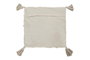 DKD Home Decor Funda Cojín Algodón 60x60x3 Flecos Gris
