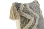 DKD Home Decor Funda Cojín Algodón 60x60x3 Flecos Gris