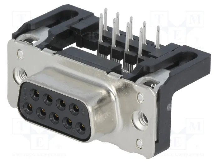 HARTING Conector D-Sub de 9 pines hembra para PCB HARTING Conector D-Sub de 9 pines hembra para PCB