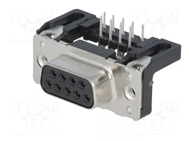 HARTING Conector D-Sub de 9 pines hembra para PCB HARTING Conector D-Sub de 9 pines hembra para PCB