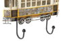 DKD Home Decor Perchero de Pared Metal Tranvia 31x23x5 cm