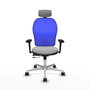 PIQUERAS Y CRESPO Silla de oficina Jorquera Gris claro/Azul