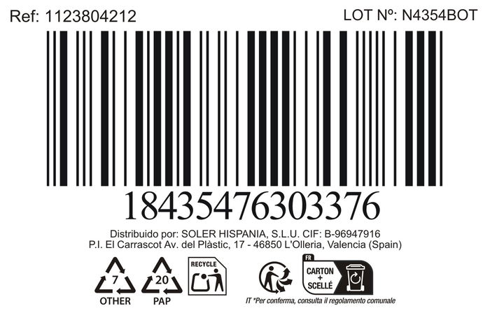 La Mediterranea Vaso "Ariza" Md 270 ml ø7.9x8.9 cm (48 Unidades)