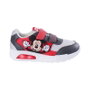 Deportiva Suela Pvc Con Luces Elásticos Mickey Rojo