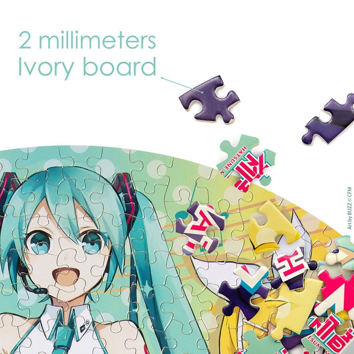 Bopster Hatsune Miku Jigsaw Puzzles Redondo 500 piezas Bopster Hatsune Miku Jigsaw Puzzles Redondo 500 piezas