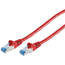 S-Impuls Patchkabel CAT6a RJ45 S/FTP PiMF 3m Rojo