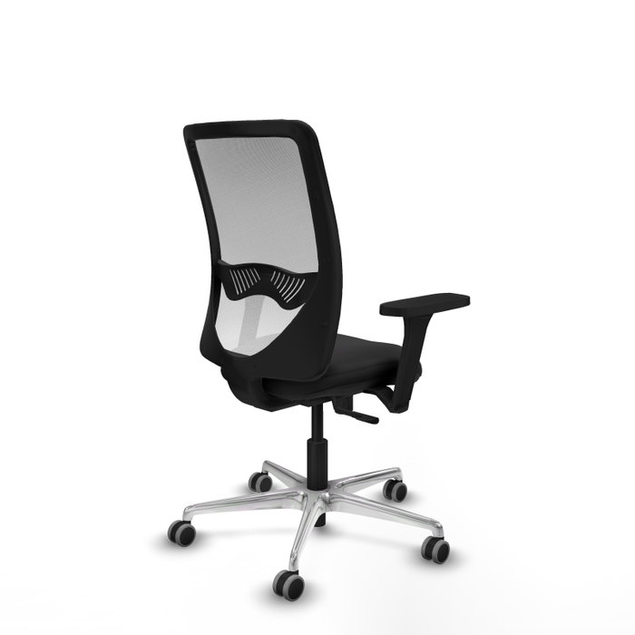 PIQUERAS Y CRESPO Silla de oficina Zulema con mecanismo Sincro, Negro y Blanco