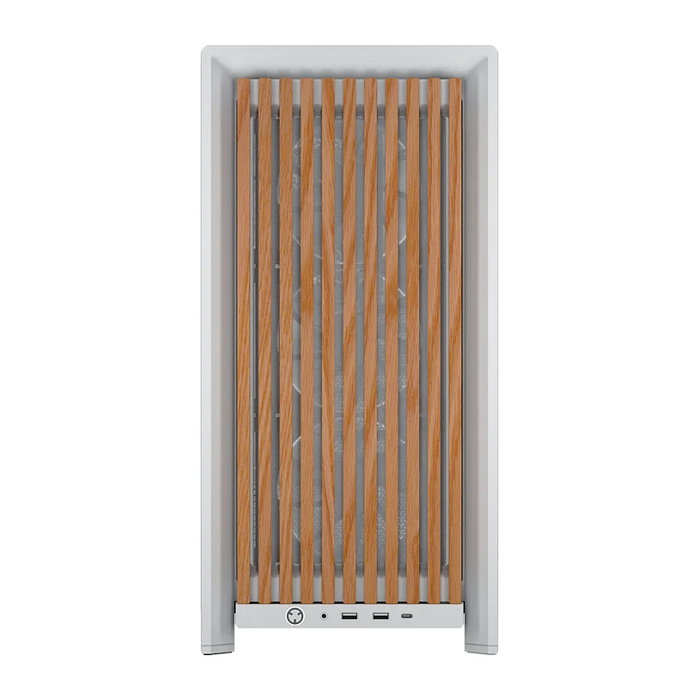 Corsair FRAME 4000D WOOD RS Mid-Tower Blanco/Roble