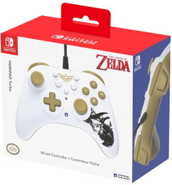 Hori Horipad Turbo Wired Controller The Legend of Zelda Blanco/Dorado