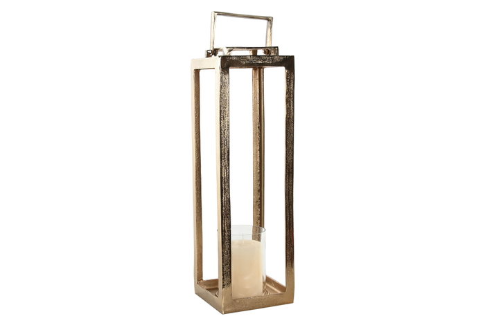 DKD Home Decor Farola Moderno Dorado Aluminio Cristal 20 x 74 x 20 cm