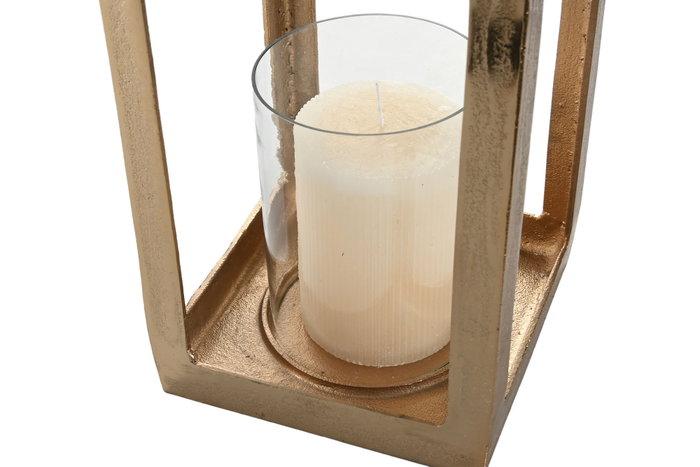 DKD Home Decor Farola Moderno Dorado Aluminio Cristal 20 x 74 x 20 cm