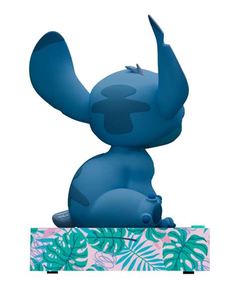 Kids Euroswan Despertador Digital Stitch con Fecha, Luz de Noche 3D, Multilingüe (Español, Inglés, Francés) - Para Niños y Adultos