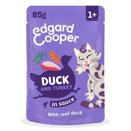 EC FELINE Adulto Trocitos en Salsa Pato y Pavo 12x85g