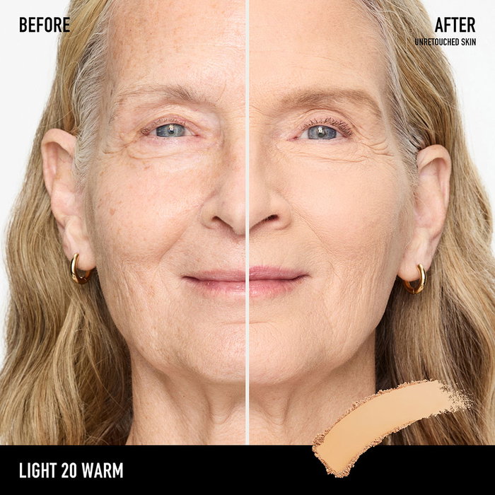 Bare Minerals BarePRO 24HR Base de Maquillaje en Polvo Compacto de Cobertura Total y Duración 24h #20-Light Warm 8g, Acabado Mate, Resistente al Agua, Minimiza Poros