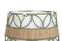 DKD Home Decor Cesta Tropical Verde Blanco Fibra Poliester 44 x 36 x 44 cm (2 Unidades)