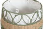 DKD Home Decor Cesta Tropical Verde Blanco Fibra Poliester 44 x 36 x 44 cm (2 Unidades)