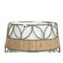 DKD Home Decor Cesta de Fibra de Poliéster, Pack de 2, Verde y Blanco