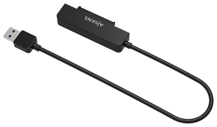 Aisens Adaptador SATA a USB-A USB 3.0/USB 3.1 Gen1 para Discos Duros 2.5 Pulgadas, Negro Aisens Adaptador SATA a USB-A USB 3.0/USB 3.1 Gen1 para Discos Duros 2.5 Pulgadas, Negro