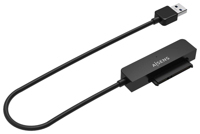 Aisens Adaptador SATA a USB-A USB 3.0/USB 3.1 Gen1 para Discos Duros 2.5 Pulgadas, Negro Aisens Adaptador SATA a USB-A USB 3.0/USB 3.1 Gen1 para Discos Duros 2.5 Pulgadas, Negro