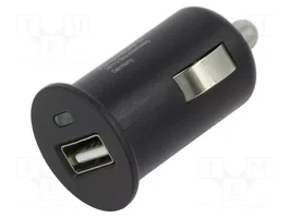 GOOBAY Alimentador USB para coche 5W con salida USB-A, Negro