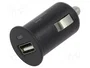 GOOBAY Alimentador USB para coche 5W con salida USB-A, Negro