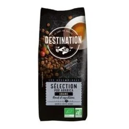 Destination Café en Grano 100% Arábica Ecológico 1 kg - Selección, Intensidad 7, Sabor Redondo y Equilibrado