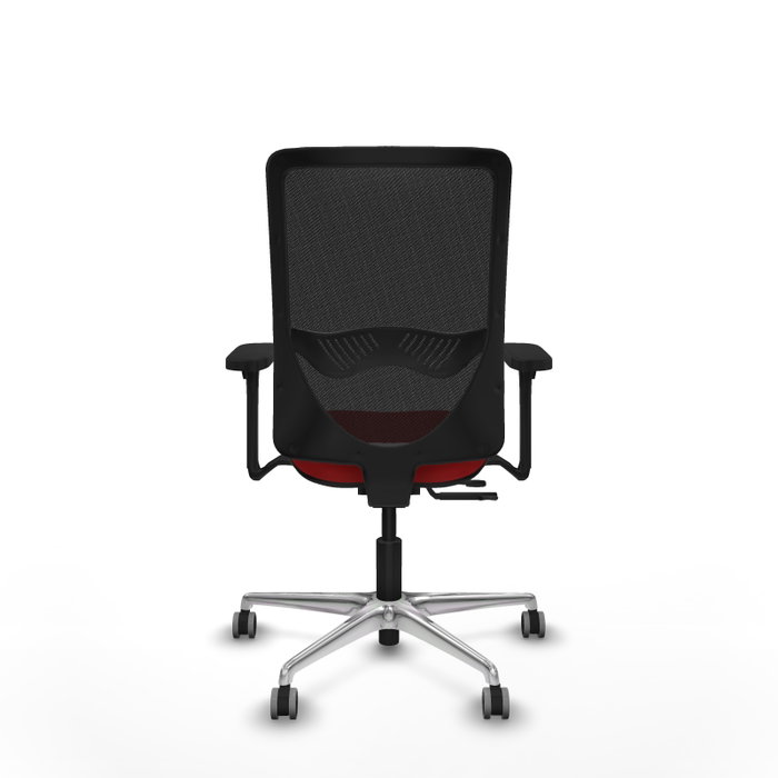 PIQUERAS Y CRESPO Silla de Oficina Zulema con Mecanismo Sincro/Traslack, Rojo y Negro