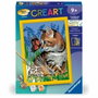 Ravensburger CreArt Kids Kit de Pintura por Números Gato y su Compañera la Mariposa 18x24cm